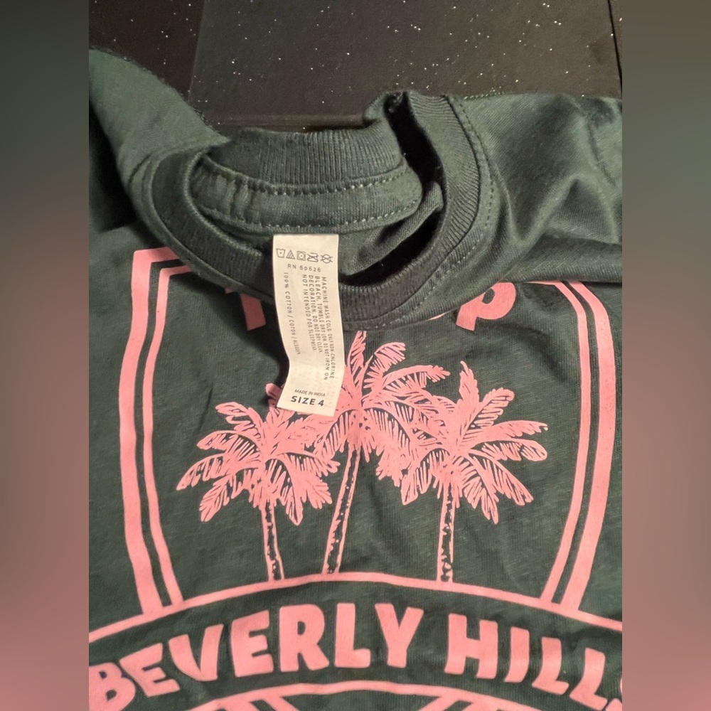 TROOP Beverly Hills Children’s shirt size 4 🌴🎀🌴🎀🎀🌴🎀🌴🎀🌴🎀🌴🎀🌴🎀🌴🎀🌴🎀 - Picture 2 of 2